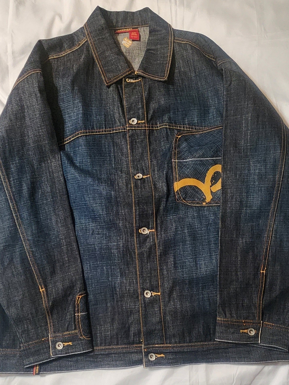 Vintage Rocawear Mens Denim Jean Jacket 2XL